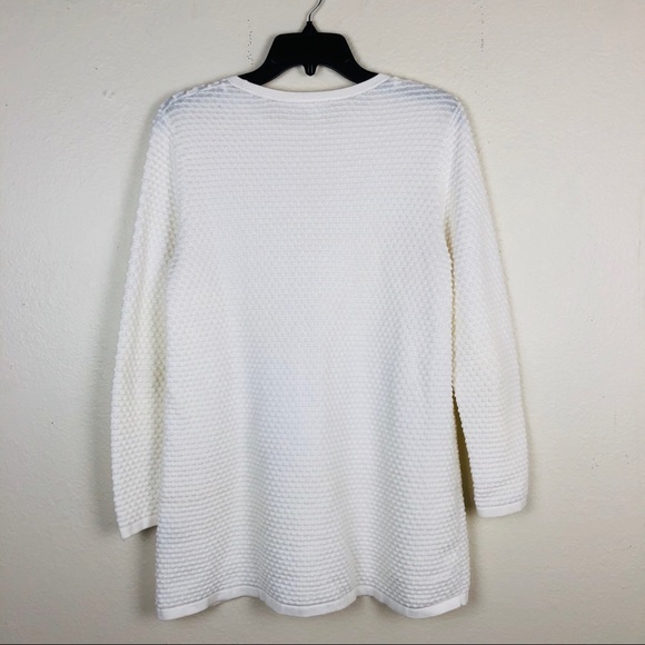 COS RAISED STITCHED IVORY SWEARER (SMALL) - Picture 4 of 6